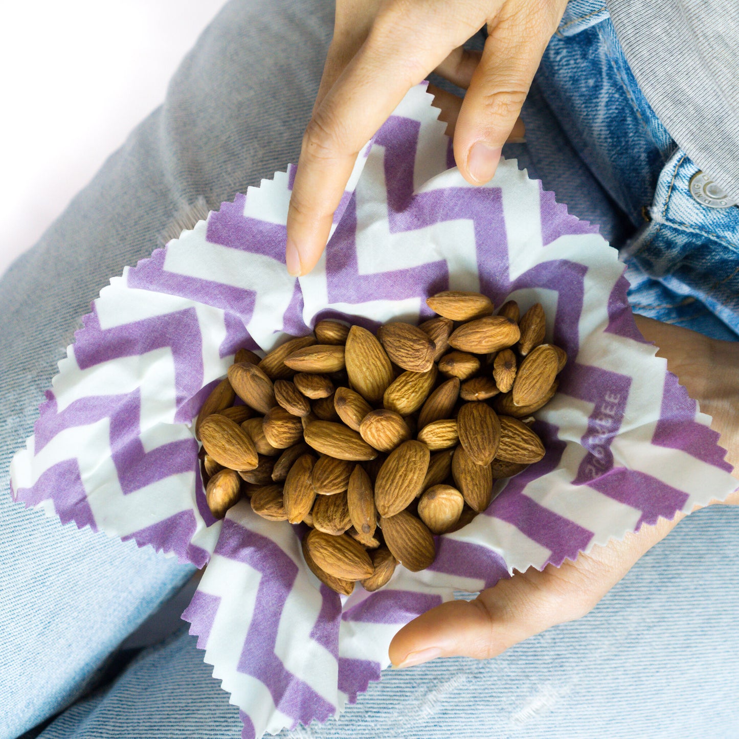 Beeswax Wraps “Beeginner” Set of 3 Sizes - Zig Zag