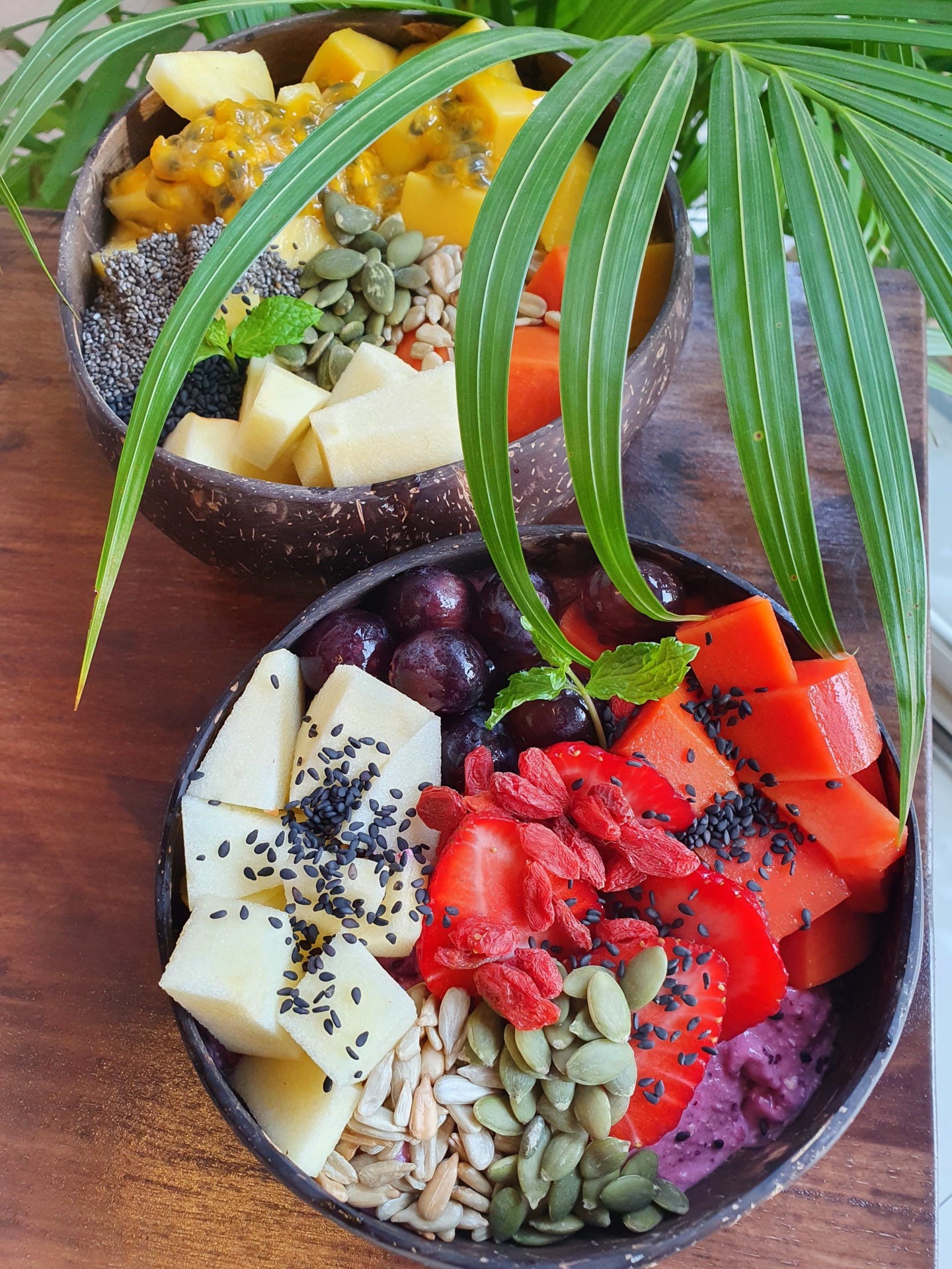 Handcrafted Coconut Bowls from Thailand – Set of 2