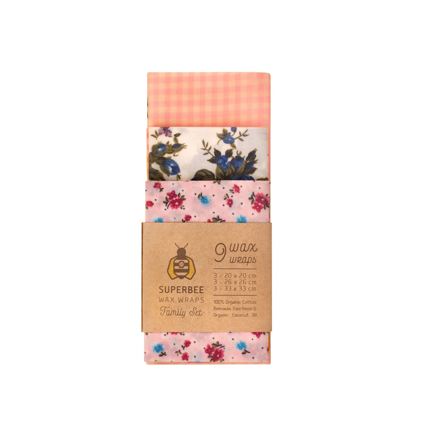 Beeswax Wraps “Ugly Wraps” Set of 9 Wraps - Mixed designs