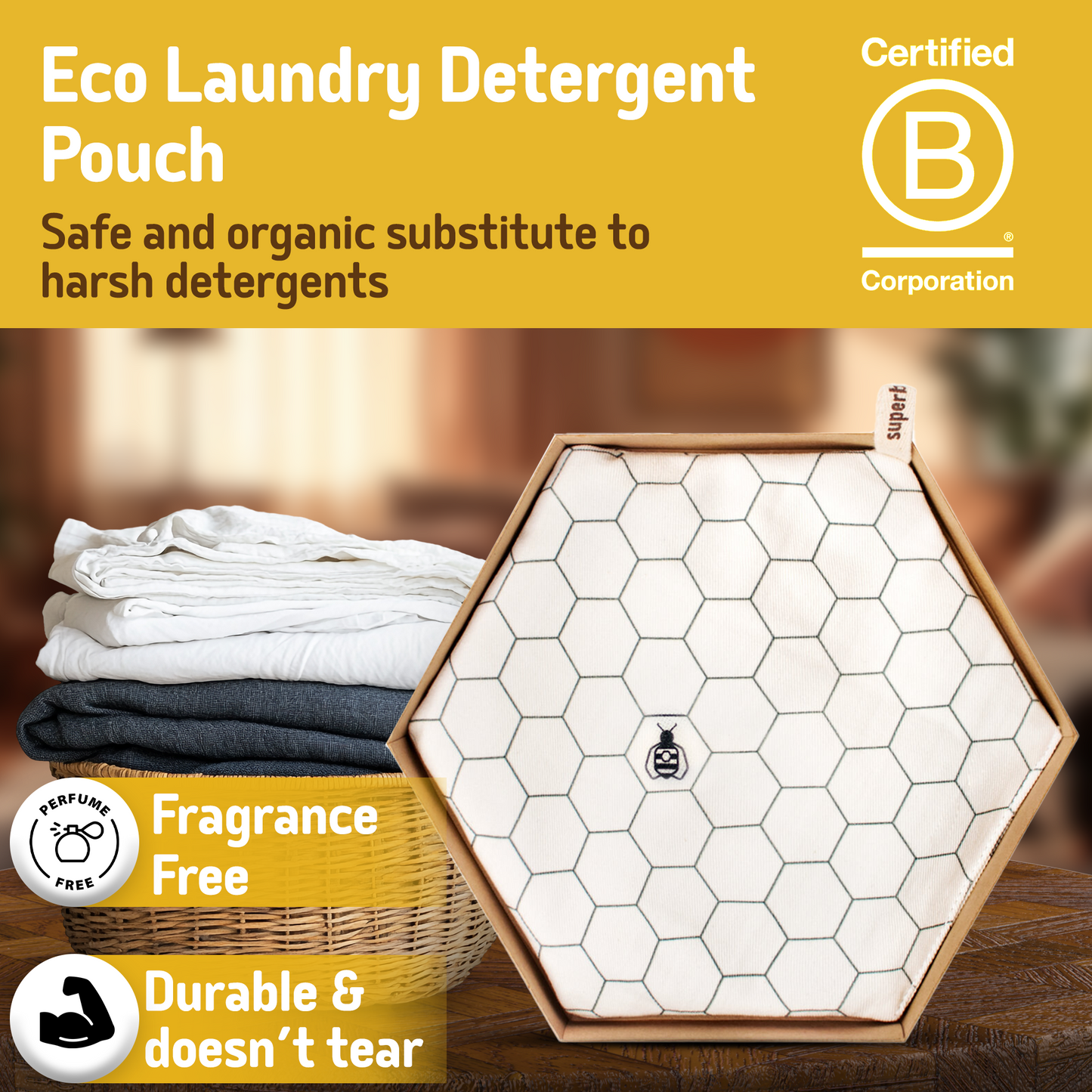 Hexawash – Organic Laundry Detergent Substitute over 300 loads - Hexagonia
