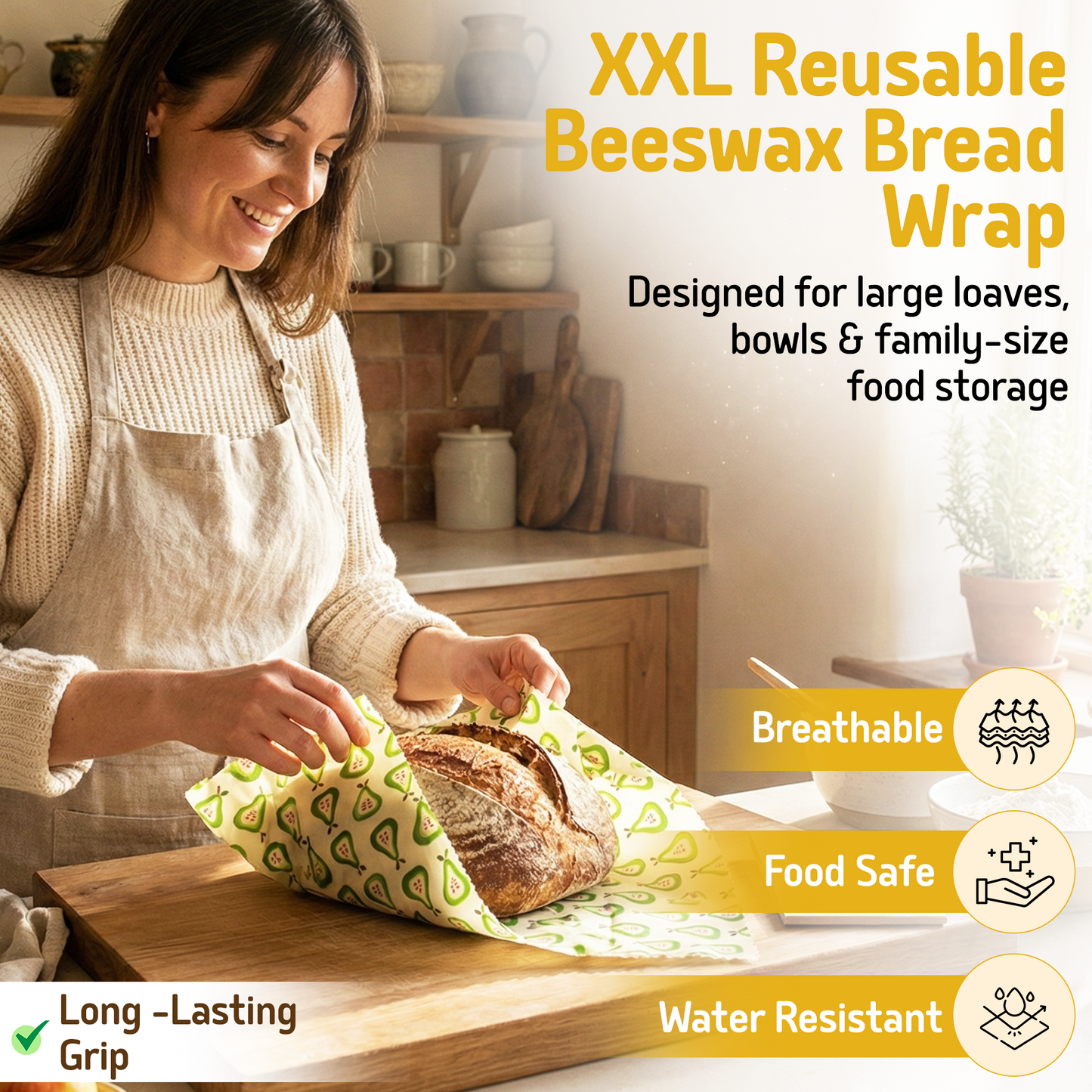 Breadwrap XXL - Pears 16" x 20"