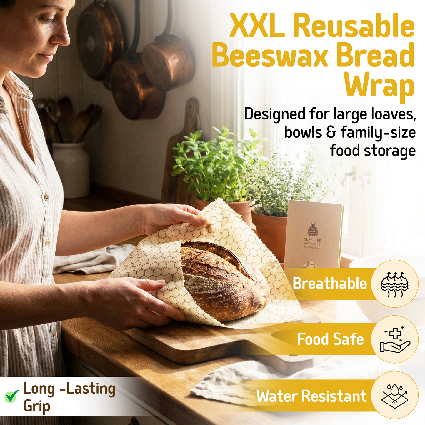Breadwrap XXL - Hexagonia 16" x 20"