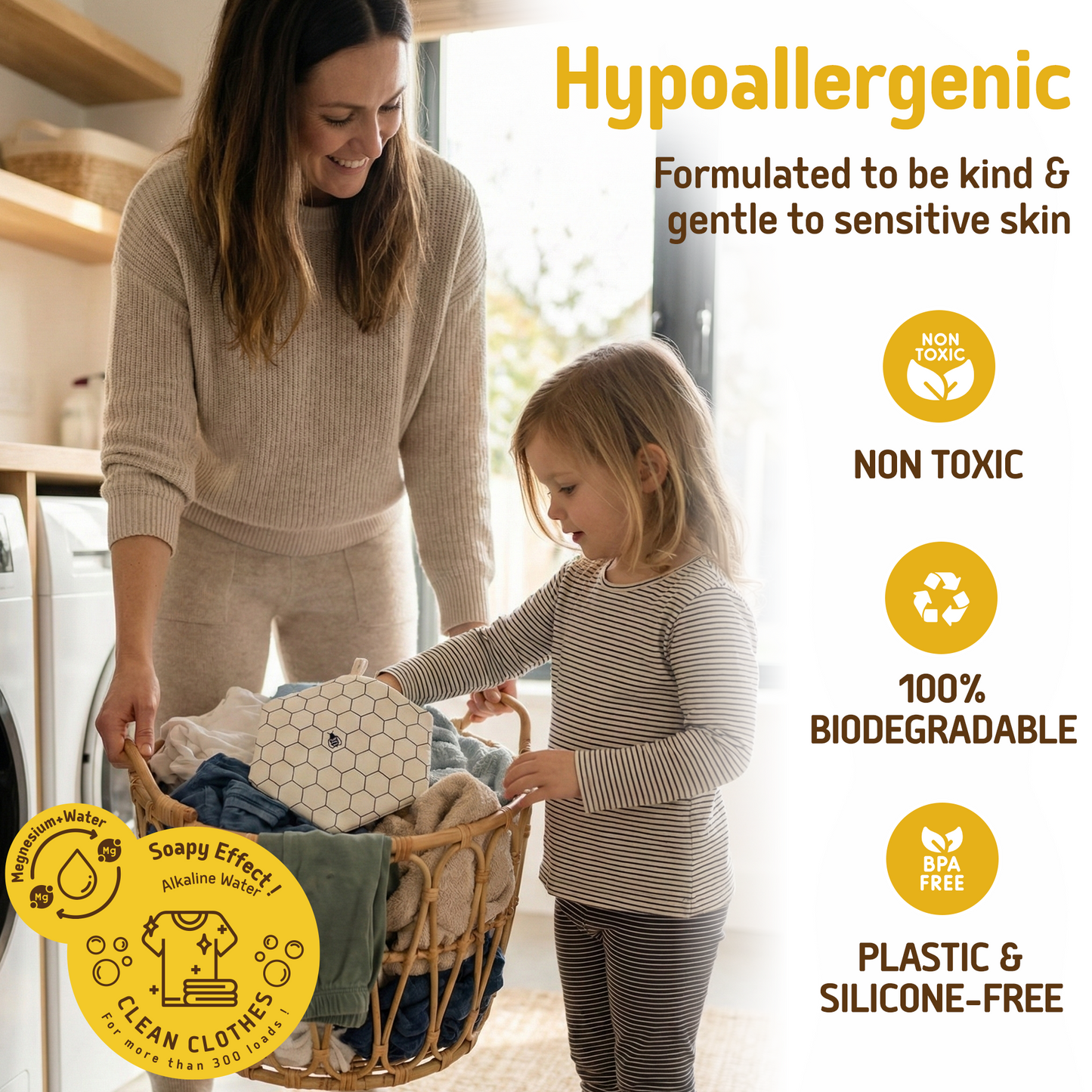 Hexawash – Organic Laundry Detergent Substitute over 300 loads - Hexagonia