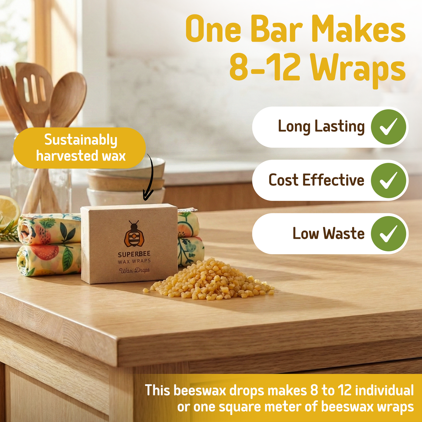 Beeswax Wrap Drops - 100g