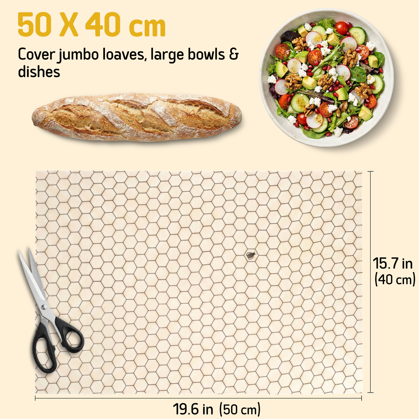 Breadwrap XXL - Hexagonia 16" x 20"