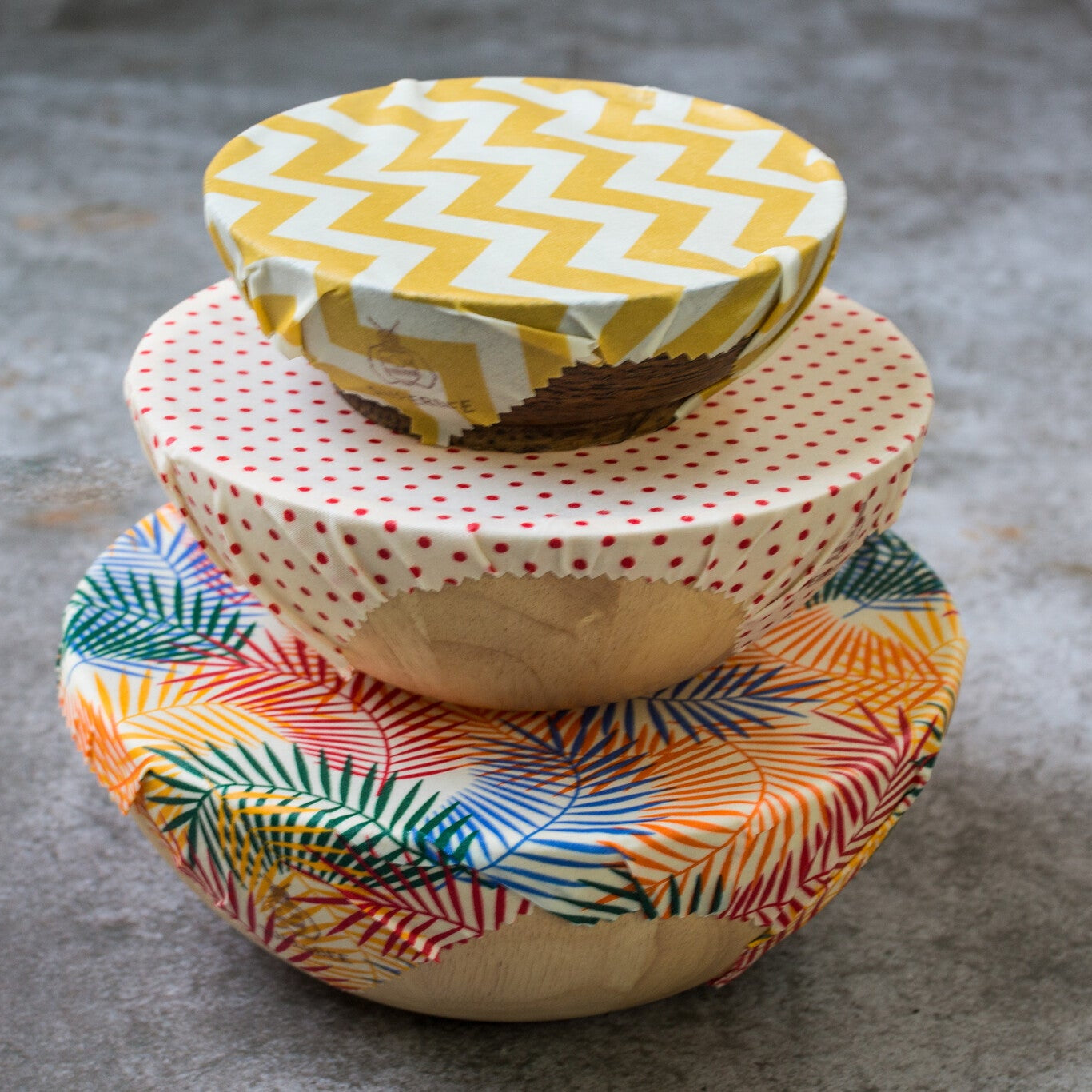 Beeswax Wraps “Beeginner” Set of 3 Sizes - Tropical Paradise