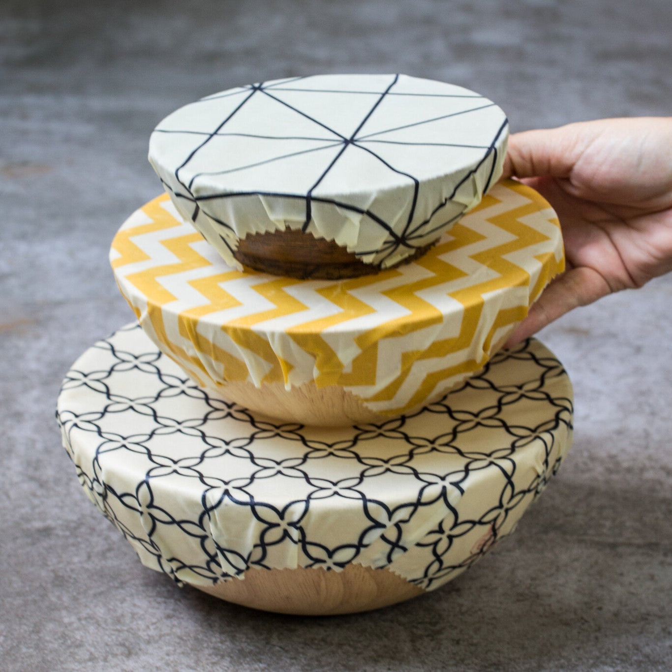 Beeswax Wraps “Beeginner” Set of 3 Sizes - Classic