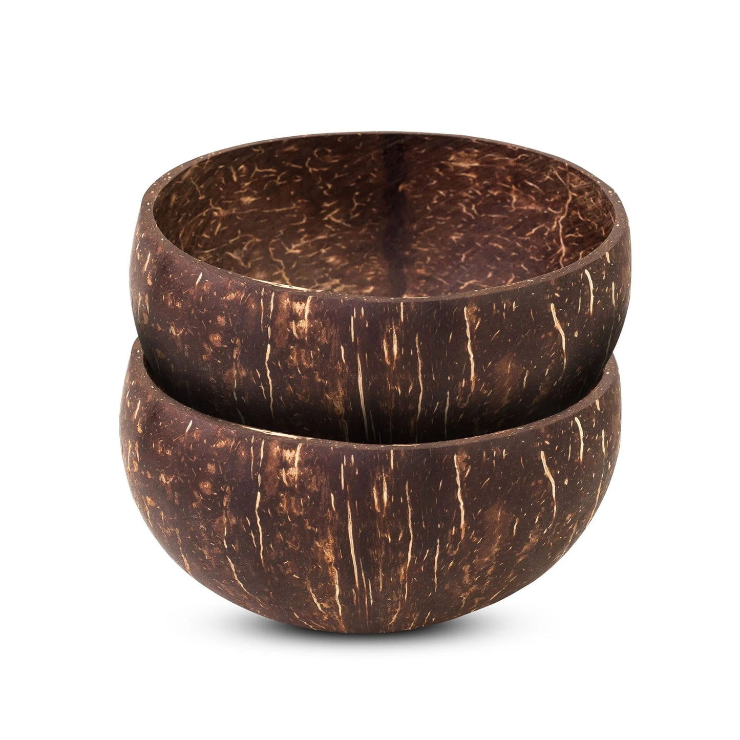 Handcrafted Coconut Bowls from Thailand – Set of 2