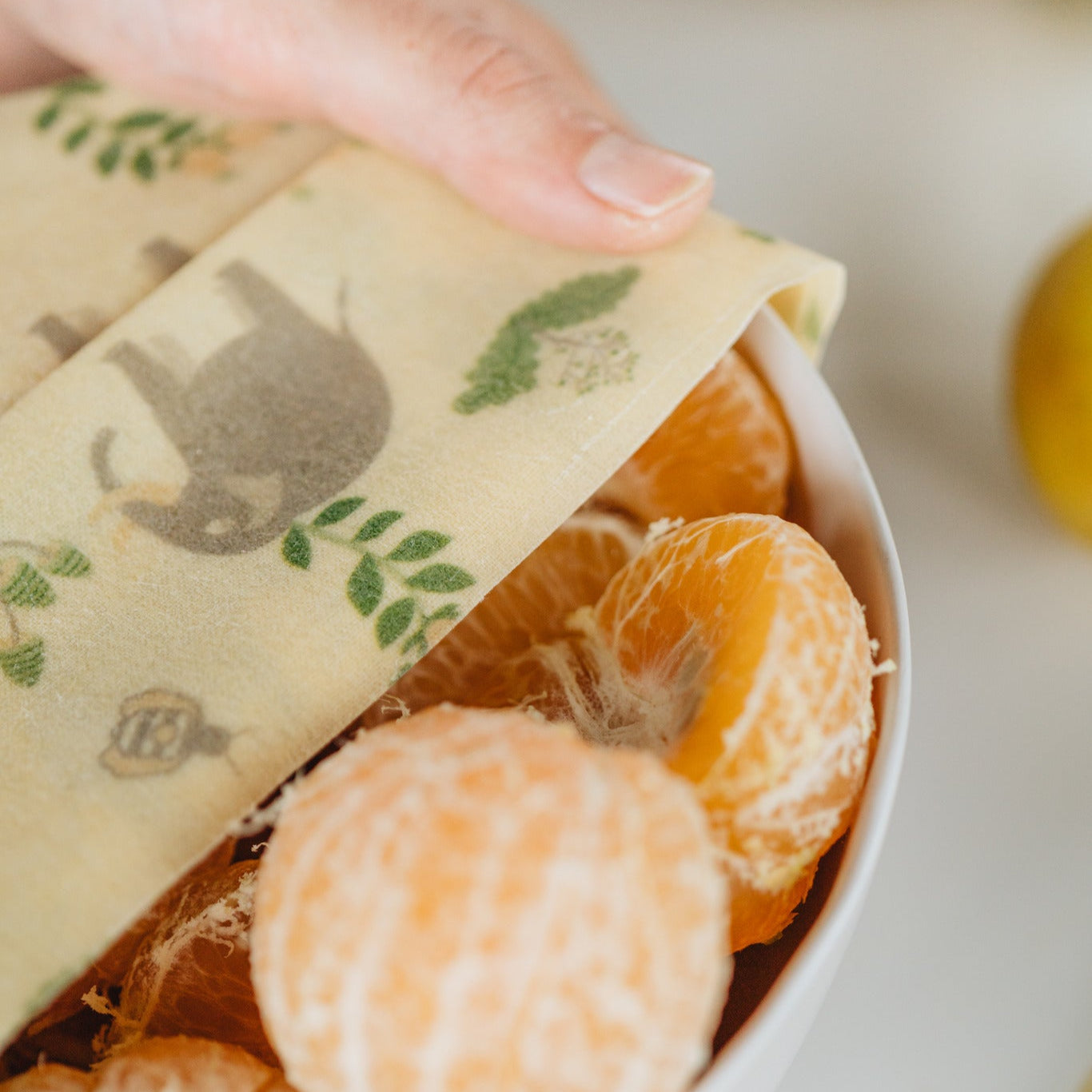 Beeswax Wrap Roll - Elephants  35" x 13"