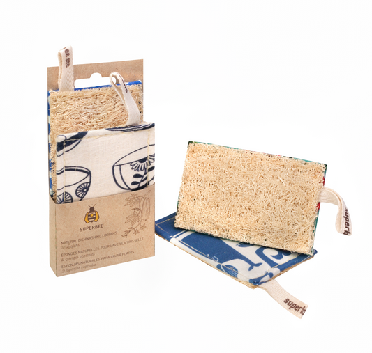 Kitchen Luffa – Natural Dish Scrubber - Pack of 2