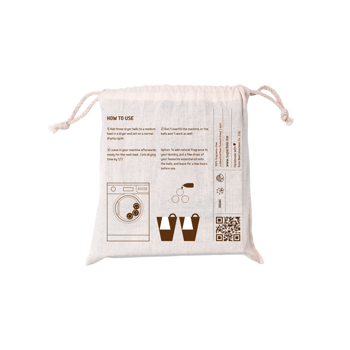 Wool Dryer Balls – Reusable Set of 3