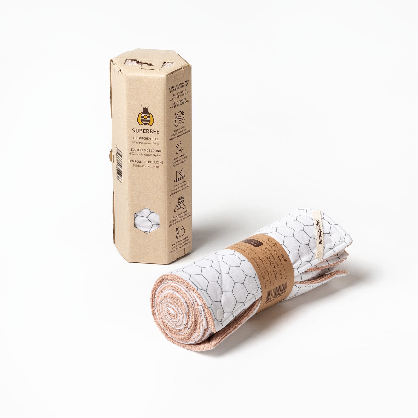 Eco Kitchen Roll – Reusable Paper Towels 6 pieces (10" x 10")