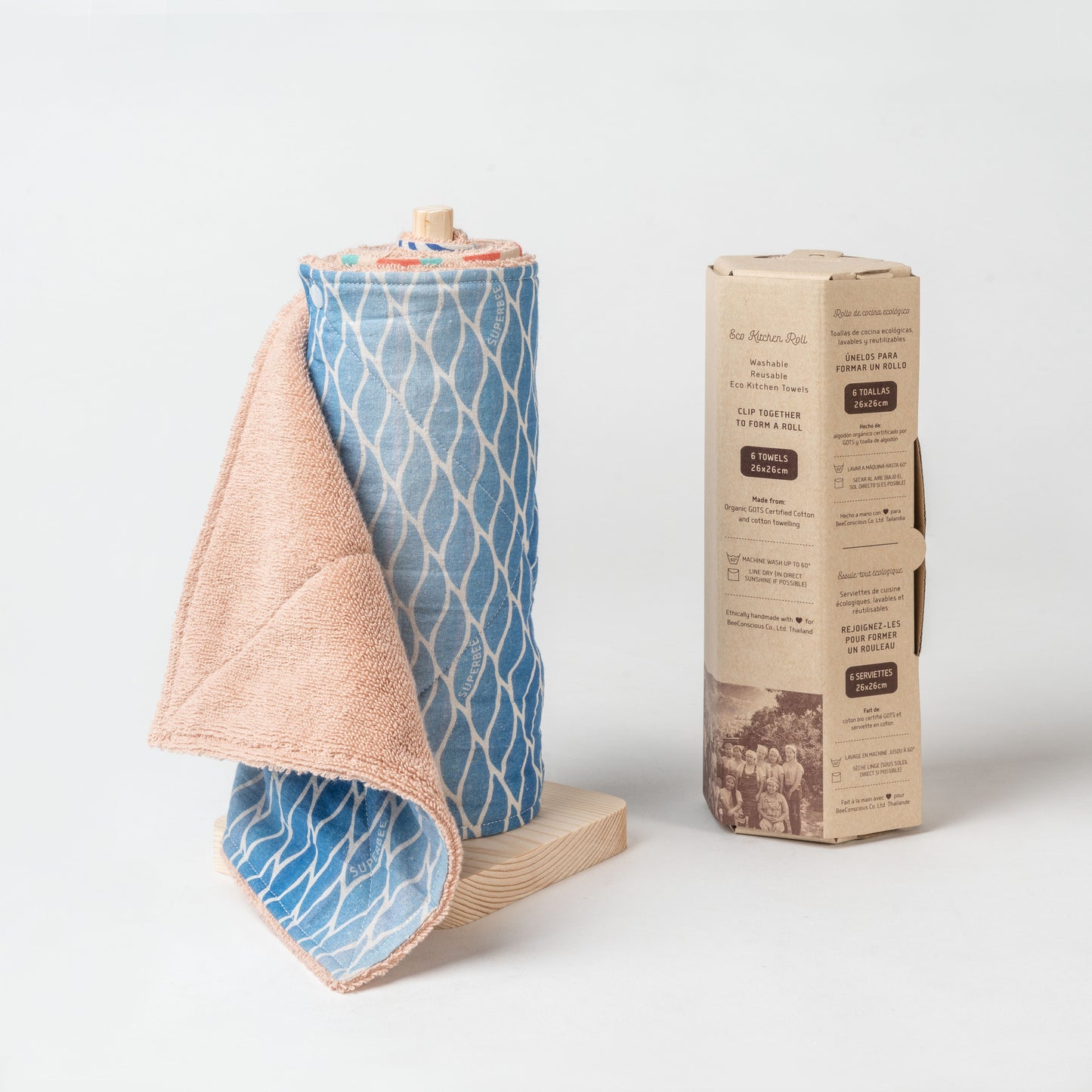 Eco Kitchen Roll – Reusable Paper Towels 6 pieces (10" x 10")