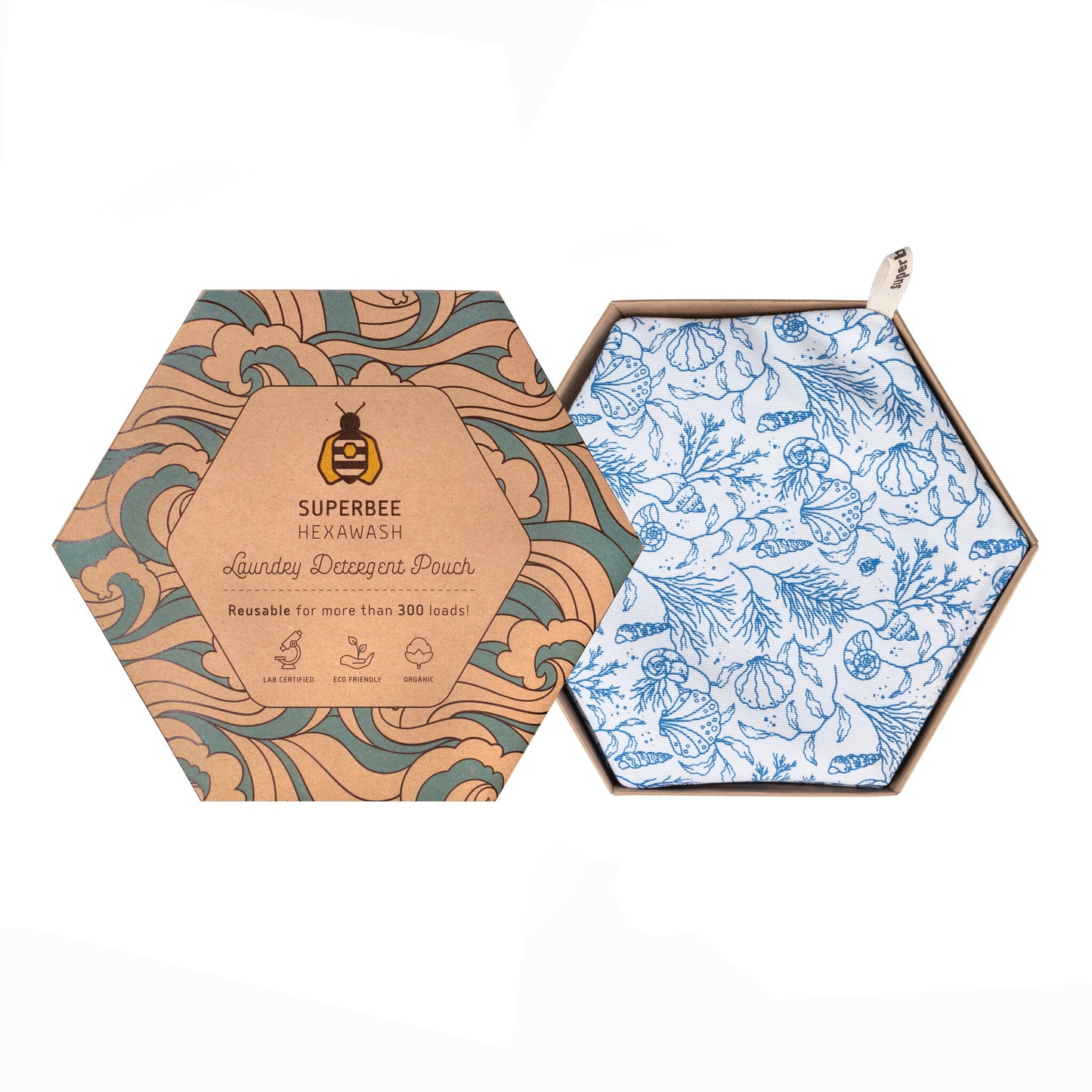 Hexawash – Organic Laundry Detergent Substitute over 300 loads - Sea Floor