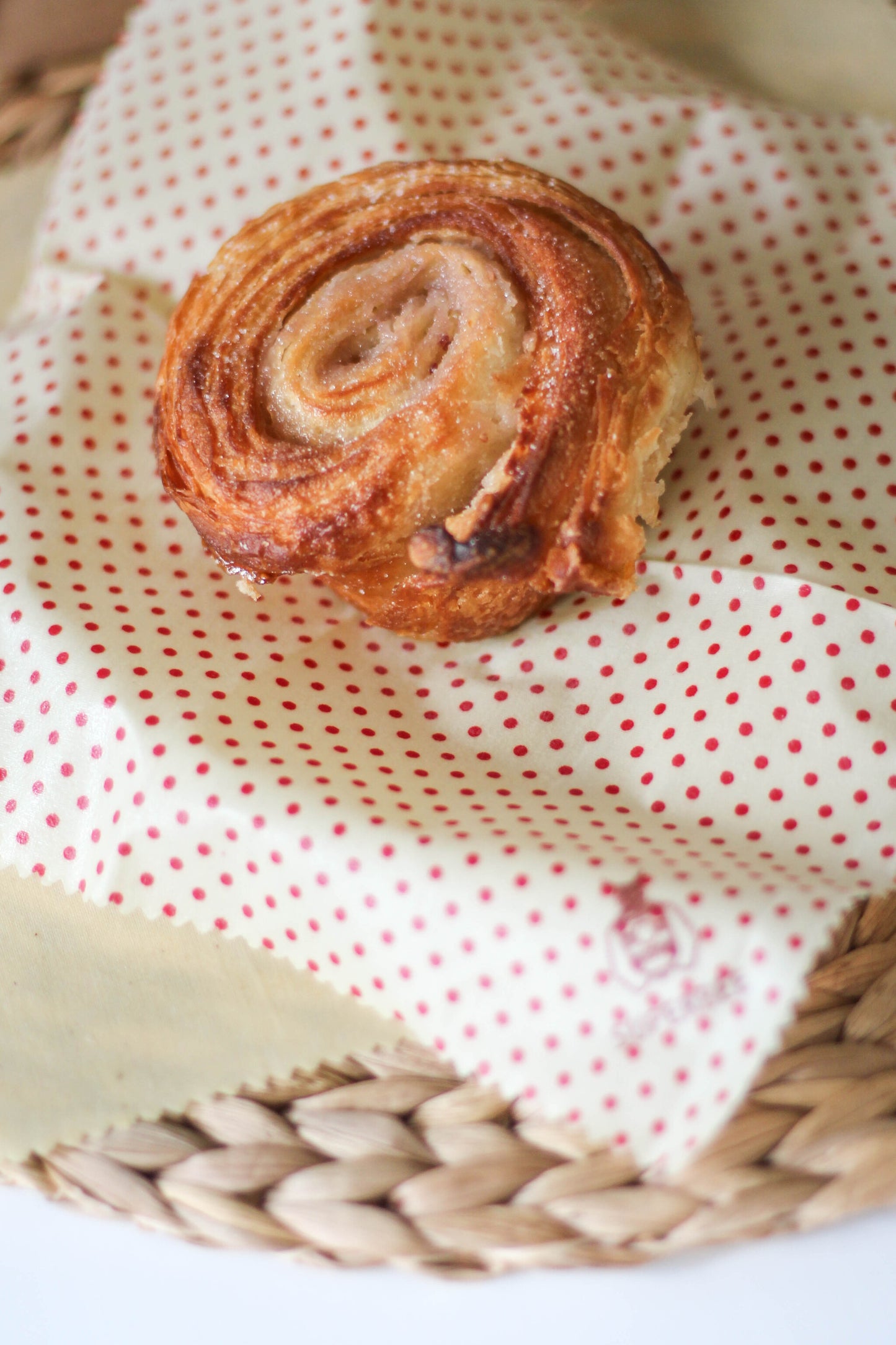 Beeswax Wraps “Beeginner” Set of 3 Sizes - Strawberry & Cream