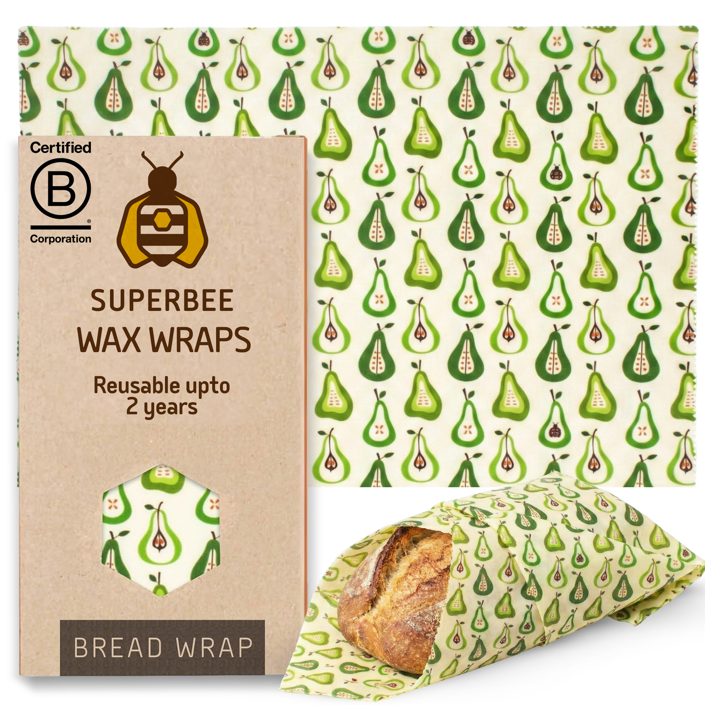 Breadwrap XXL - Pears 16" x 20"