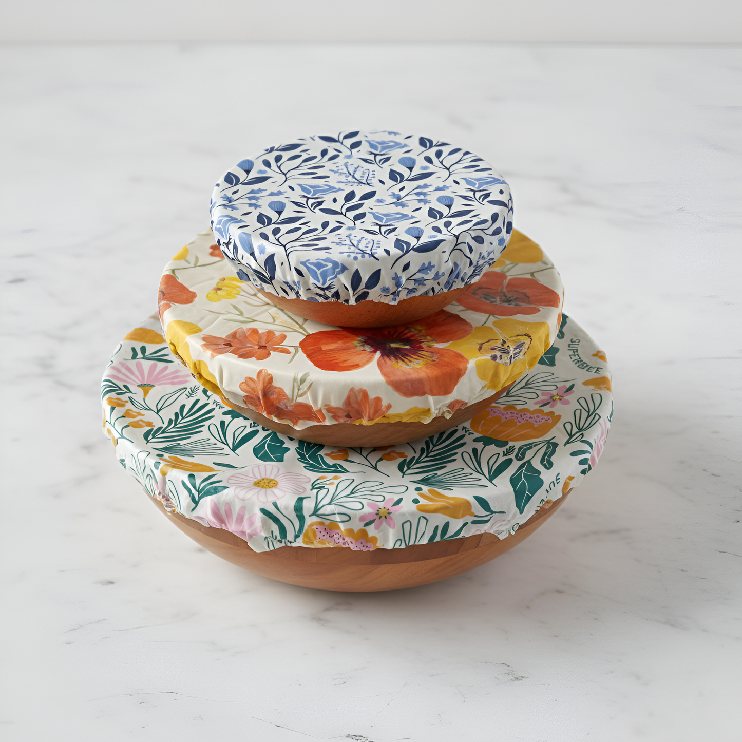 Beeswax Wraps “Essentials” Set of 3 Sizes - Floral