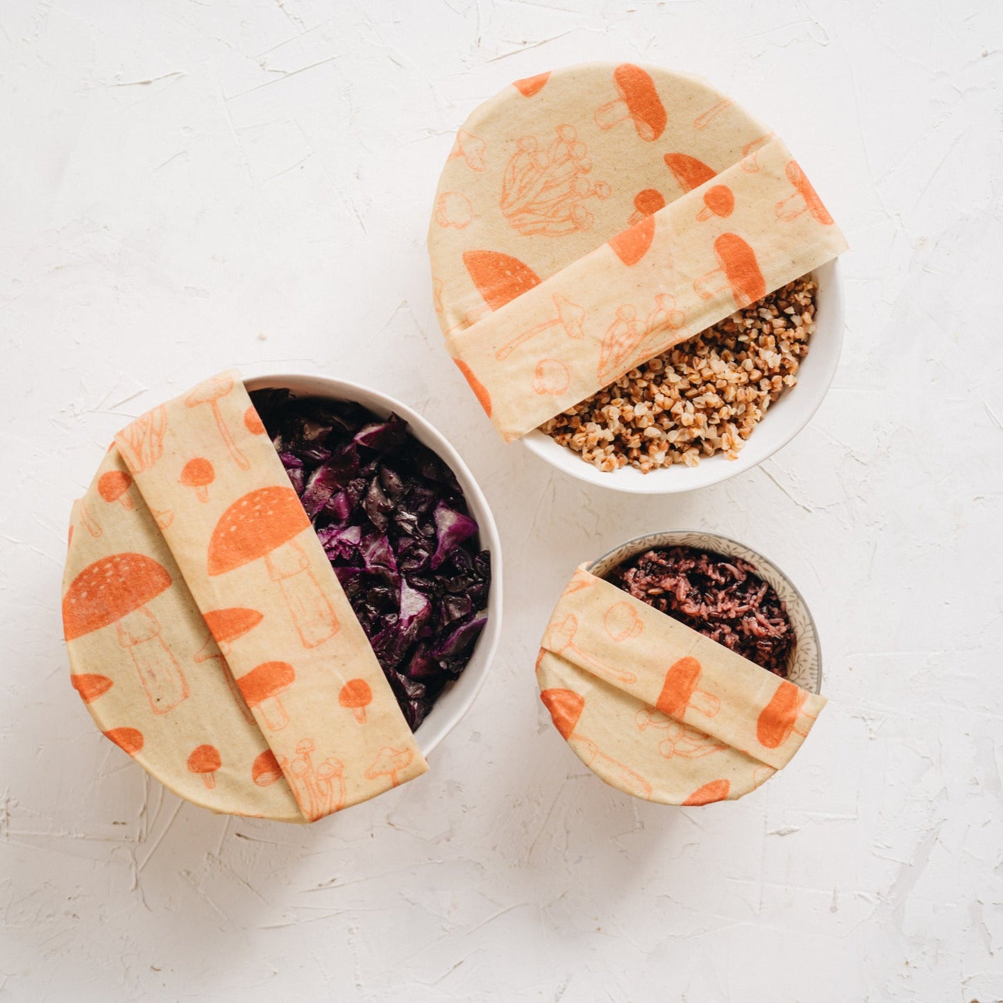 Beeswax Wrap Roll - Mushroom 35" x 13"