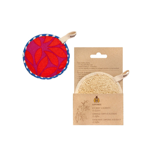 Eco Shower Loofah Body Scrubbers 2-pack