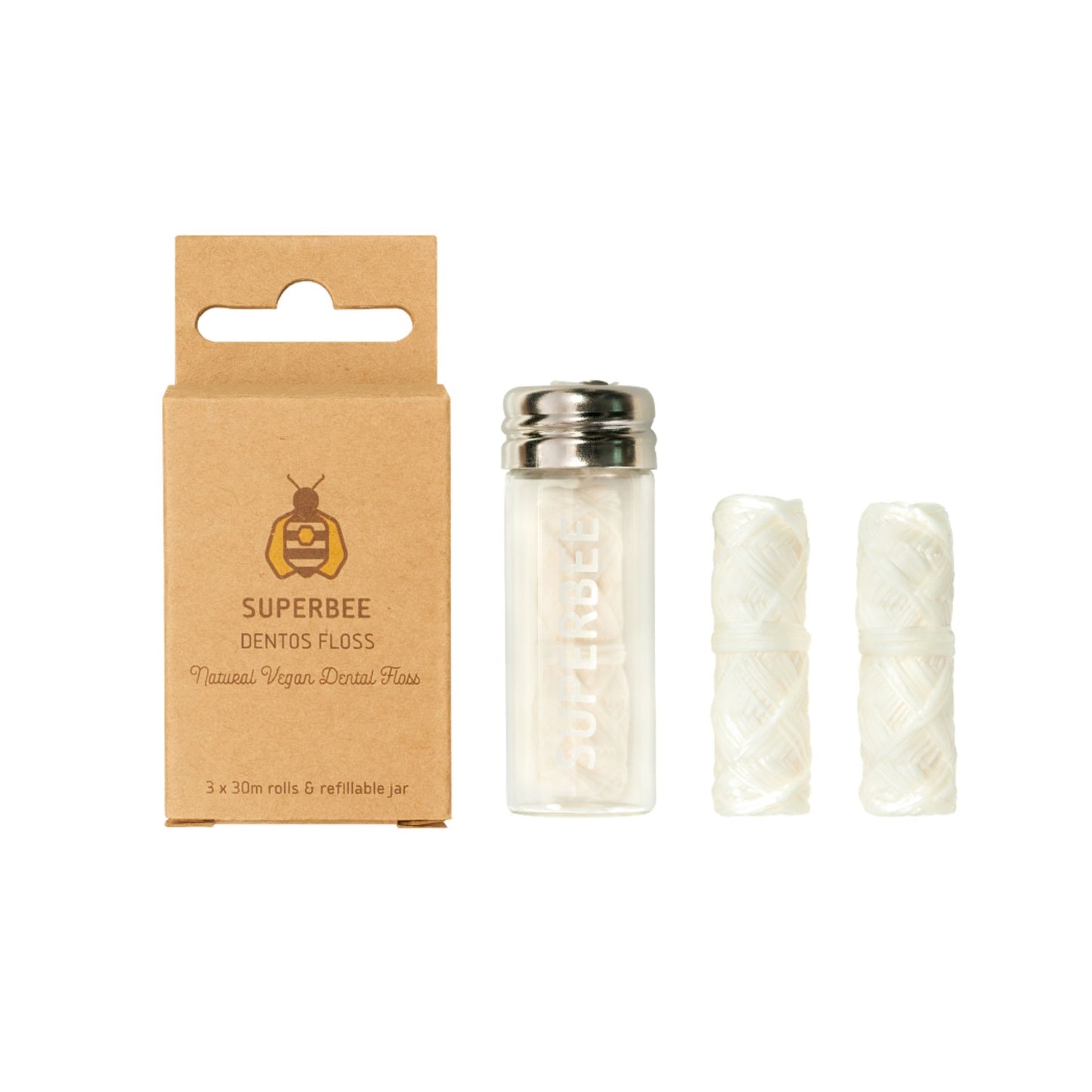 Biodegradable Eco Dental Floss – Pack of 3 Spools