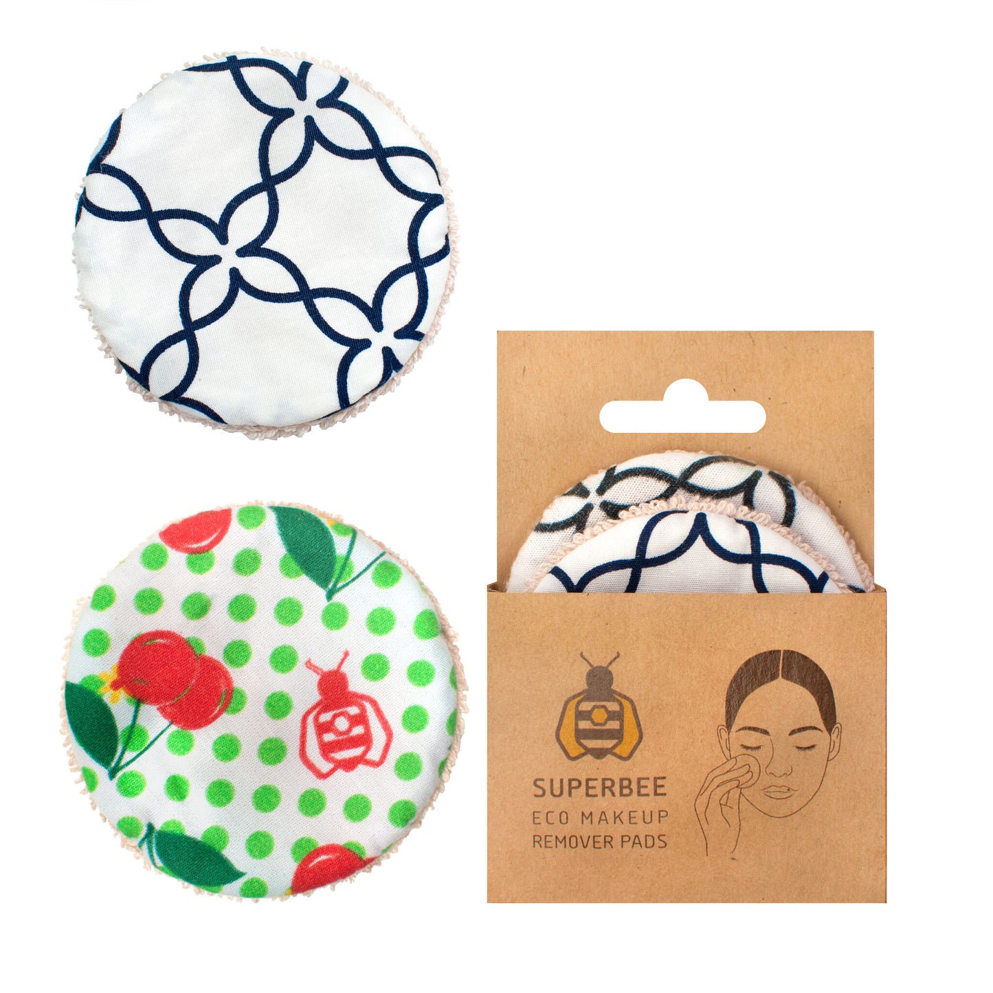 Set of 3 Reusable Organic Cotton Rounds